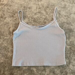 John Galt/Brandy Mellville baby blue Skylar tank top. {208}